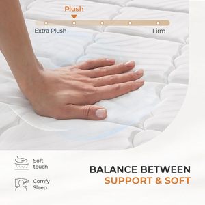 Nuevo colchón de muelles híbrido para apartamento de bobina de bolsillo de calidad Sweetnight de 12 pulgadas - Product Image 4