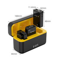 Microphone sans fil portable 2,4 GHz à clipser pour téléphone, idéal pour créateurs, interviews et podcasts en direct