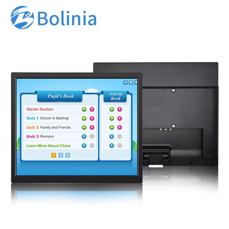 17 Inch Plastic Case Rear View LCD Monitor 1280x1024 5:4 with Non-Touch BNC/VGA/HD-MI LED Backlit Industrial TFT Display