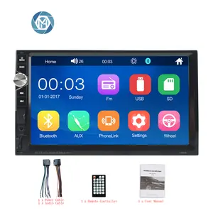 7009B 7inch Car Stereo Full hd Mp5 Player SD/FM/MP4/USB/AUX/BT Car Audio With Rear View Camera Remote Control