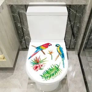 Pvc Sticker Professionally Supplier Best Quality Parrot Design 3d Pvc Wallpaper Sticker For Wc Toliet