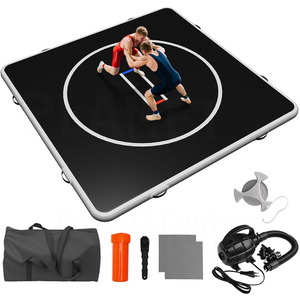 <span class=keywords><strong>Tapis</strong></span> d'entraînement <span class=keywords><strong>gonflable</strong></span> noir 13x13 pieds pour gymnastique, entraînement à domicile, Jiu Jitsu, BJJ, MMA, Judo, lutte - Product Image 1