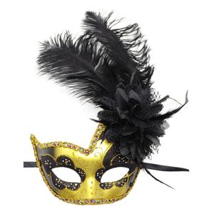 Costume Masquerade maschera Halloween Mardi Gras Cosplay Party Masque Costume da donna maschere di piume - Product Image 5