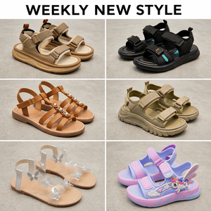 Clearance Sale Summer Kids Sandals Mixed Styles Soft Sole Breathable Non-slip EVA PVC Jelly <b>Polybag</b> Packing Stocklot - Product Image 2