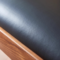 Ensemble de chaises royales en cuir de vache moderne, rembourrées en bois, pour salon, salon, meubles de salon