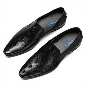 Oferta Especial Liquidación Zapatos de Cuero Casuales de Negocios para Hombre, Zapatos de Moda de Piel Vacuna, Cómodos, Elegantes, Estilo Británico, Lujo Ligero - Product Image 2