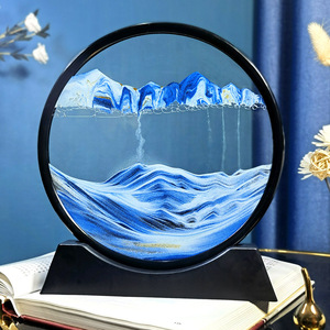 Peinture <span class=keywords><strong>3D</strong></span> en sable mouvant, artisanat en verre, sablier au <span class=keywords><strong>design</strong></span> moderne, ornements de bureau, décoration intérieure, autres articles de décoration pour la maison - Product Image 2
