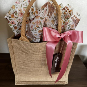 Tote <strong>Bags</strong> Shoulder Reusable Small Burlap Jute Gift <strong>Bags</strong> <strong>for</strong> <strong>Wedding</strong> <strong>Bridesmaid</strong> Mother's <strong>Day</strong> Bachelorette Beach Party - Product Image 2