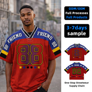 Top Ranking Men's Casual Hip Hop T-<b>shirts</b> Spandex/Polyester Knitted 200g Digital Printing Quick Dry OEM Service Custom <b>Patchwork</b> - Product Image 1