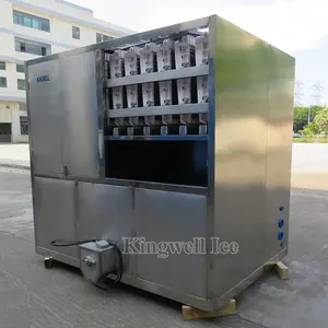 Kingwell máquina de hielo enfriada por aire fabricante de cubitos venta caliente en Reino Unido/Polonia/Francia/Irlanda