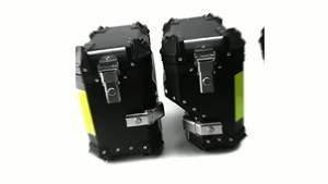 Boîte de rangement latérale en alliage d'aluminium pour moto 35L/45L, boîte à outils multifonctionnelle étanche, alarme pour moto - Product Image 2