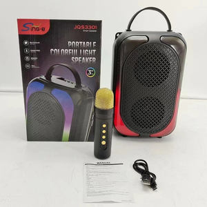 NEW Portable LED Light <strong>Karaoke</strong> Bluetooth Speaker With Microphone Loud KTV Singing <strong>Machine</strong> Wireless <strong>Cheap</strong> Home RGB Party Speaker - Product Image 6