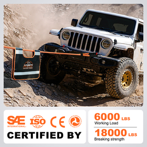 Corde cinétique en nylon <span class=keywords><strong>de</strong></span> 3/4 po x 30 pi, accessoires tout-terrain 4x4, sangle <span class=keywords><strong>de</strong></span> remorquage double tressée, 30 % d'élasticité, kit <span class=keywords><strong>de</strong></span> récupération cinétique - Product Image 3
