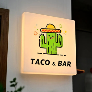 Tùy chỉnh 3D logo quảng cáo Vòng lightbox signage kinh doanh ngoài trời cửa hàng dẫn đăng ký đèn tròn Led hộp Đèn cho ngoài trời - Product Image 2