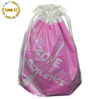Sac cosmétique double couche imperméable en EVA recyclable et écologique avec cordon de serrage, imprimé avec logo personnalisé par gravure, pour vêtements, chaussures et chaussettes