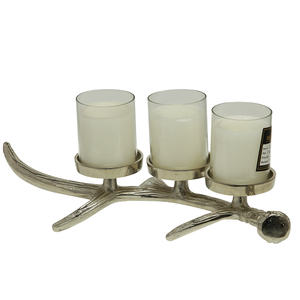 Silver Finished Designer Base <b>Candle</b> <b>Holder</b> For Home Wedding Party <b>Candle</b> <b>Holder</b> For Indoor And <b>Outdoor</b> Home Interior - Product Image 5