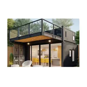 Diseño moderno Envío Casas pequeñas de lujo Edificio prefabricado modular prefabricado para la venta