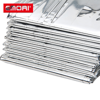 Couverture de survie d'urgence, couverture thermique réutilisable en aluminium, couverture de secours pour le camping et la randonnée
