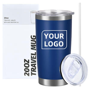 Custom Logo 20oz Tumblers Wholesale Bulk Double Wall Stainless Steel Vacuum Insulated Tumbler Thermal Mug <b>With</b> Straw And <b>Lid</b> - Product Image 1