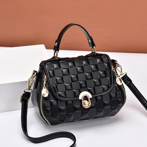 Sac seau pour femme An Ru Shi, petit sac à bandoulière matelassé noir, usage quotidien, été 2023 - Product Image 1