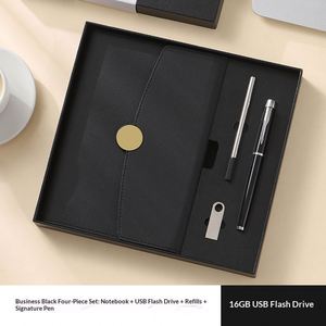 Promotional Business Custom Modern PU Leather Embossed <b>Gift</b> Set Corporate <b>Gift</b> Box Set Notebook Pen Usb Refill Office <b>Gift</b> - Product Image 3