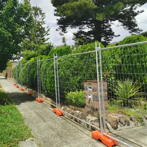 Maglia a catena del cantiere australiano Canada cappotti per eventi temporanei pannello di recinzione per piscina piedi barriera di avvertimento strada