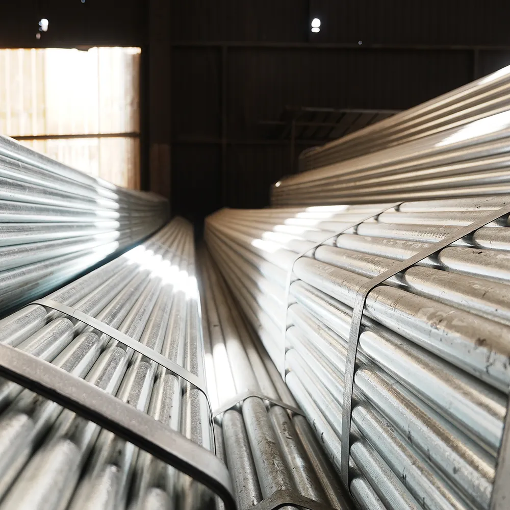 Q235b Q345 ST52 100*100 GI pipe 90mm galvanized steel pipe hollow round welded pipe tube