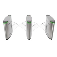 Système de contrôle d'accès WKT ODM/OEM avec lecteur de cartes RFID et reconnaissance faciale biométrique, tourniquet à bascule pour piétons