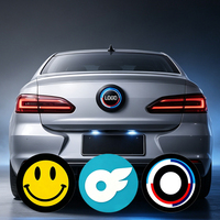 Écran LED circulaire couleur pour emblème de voiture, étanche IP67, éclairage de logo arrière, accessoires automobiles