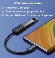 Adaptador USB Tipo C Macho a USB 3.0 Hembra de 10 Gbps, Aleación de Aluminio para Computadoras Portátiles y Dispositivos