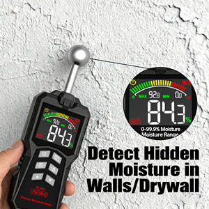 Humidimètre <span class=keywords><strong>pour</strong></span> <span class=keywords><strong>bois</strong></span>, humidimètre <span class=keywords><strong>pour</strong></span> murs, maçonnerie et béton avec écran LCD couleur, alarme, modèle ZL62B, <span class=keywords><strong>sonde</strong></span> de 58 mm, profondeur de 5 à 40 mm - Product Image 3