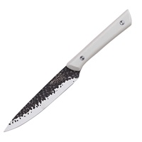 Couteaux de cuisine professionnels EVERWEALTH en gros, en stock, manche ABS, lame en acier inoxydable avec revêtement noir oxydé et finition pierre.
