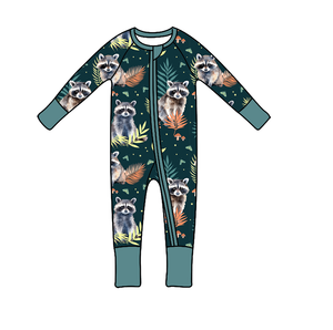 발렌타인데이 꽃무늬 봄 대나무 아기 지퍼 롬퍼 (양방향 지퍼) 맞춤 제작 - Product Image 4