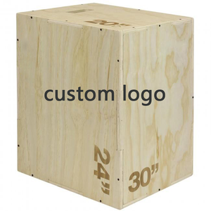Wholesale High Quality Custom Logo Fitness Exercise Equipment <b>Strength</b> <b>Training</b> Wooden Boxes 3 in 1 Wood Plyo Jump Box - Product Image 3