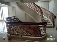 Garde-corps d'escalier à fleurs cursives pour appartement, style américain, balustrades d'intérieur, main courante d'escalier