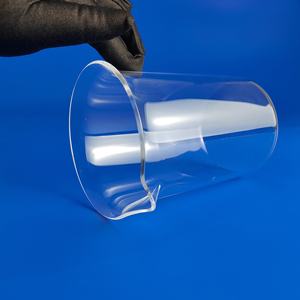 कारखाने कस्टम क्यूarzo ने सिलिका क्वार्ट्ज उच्च-टेम्प संक्षारण-प्रतिरोधी 500 एमएल 1000 मिली बड़ी क्षमता क्वार्ट्ज बेकर। - Product Image 3