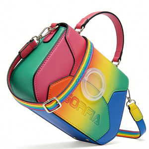 Sac fourre-tout décontracté pour femme en cuir PU à dégradé simple, doux et durable, avec logo personnalisé disponible, sac à main de haute qualité et tendance - Product Image 4