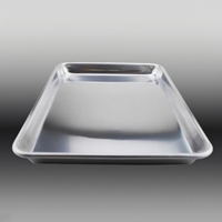 Grand plateau en acier inoxydable avec grille amovible | Plat de cuisson et de service allant au lave-vaisselle pour la cuisine