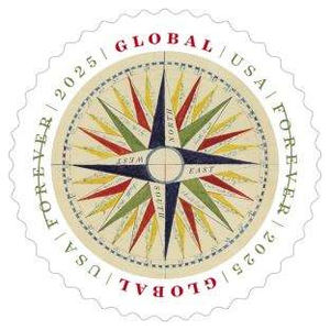 Etiquetas Adhesivas para Correo con Diseño de Banderas de EE. UU., Edición Libertad 2023, Rollo de 100 Etiquetas, Tarifa de Primera Clase, Embalaje, Promoción Forever USA, Flores - Product Image 5