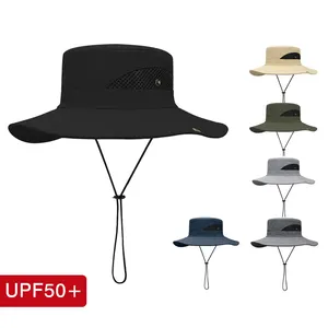قبعة رجالي للمشي لمسافات طويلة للصيف والربيع والخريف واقية من الشمس تسمح بمرور الهواء للصيد في الهواء الطلق