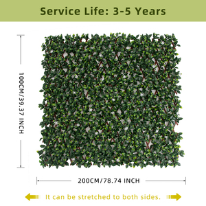 Giá Rẻ Hàng Rào Riêng Tư Màn Hình Liễu Hàng Rào Mở Rộng Nhân Tạo <span class=keywords><strong>Ivy</strong></span> Lá <span class=keywords><strong>Trellis</strong></span> Cho Cảnh Quan - Product Image 3