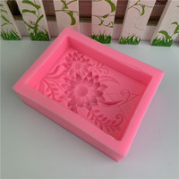 Moule en silicone rectangulaire pour chrysanthème, gâteau, savon, plâtre fait main, époxy, moule décoratif pour bougie, autres décorations, réutilisable