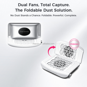 MAXSO Aspirateur de poussière pour ongles silencieux et puissant à double turbo 40W, usage professionnel en <span class=keywords><strong>salon</strong></span>, vitesse réglable, aspirateur de <span class=keywords><strong>table</strong></span> DIY - Product Image 4