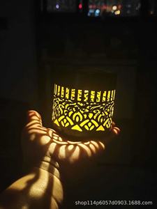 Modern Brass Handicraft Abstract Wall Hanging Solar Decorative <b>Lights</b> IP65 New Creative Cross-border <b>Outdoor</b> Garden - Product Image 6