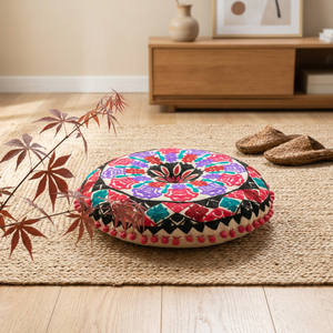 Suministro de fábrica Diseño único de Suzani Bordado no tejido Fundas de almohada y cojín Uso doméstico y hospitalario - Product Image 4