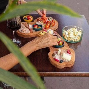 Plateau à fromage en bambou, <span class=keywords><strong>planche</strong></span> de confiserie, <span class=keywords><strong>planche</strong></span> d'apéritifs pratique - Product Image 6