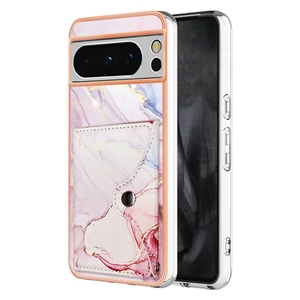 สําหรับ Google Pixel 8/8 Pro/9 Pro กระเป๋าสตางค์ฝาหลัง,หินอ่อนออกแบบกรณีบัตรเครดิตสําหรับ Google Pixel 8A - Product Image 4