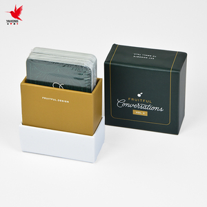 Caja de Papel Personalizable para Juegos de Cartas, Papel de Arte con Impresión de Lámina Dorada del Fabricante, Logotipo para Fiestas, Baraja de Cartas - Product Image 2