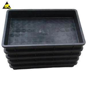 Caja de costo de compartimento <span class=keywords><strong>Berserk</strong></span>, transportadores seguros Esd, caja antiestática, bandejas de plástico pequeñas para piezas - Product Image 4