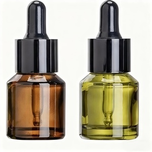 Flacon compte-gouttes en verre de 50 <span class=keywords><strong>ml</strong></span> avec échelle graduée et pot à crème avec bouchon en bambou pour sérum de soin de la peau haut de gamme - Product Image 1